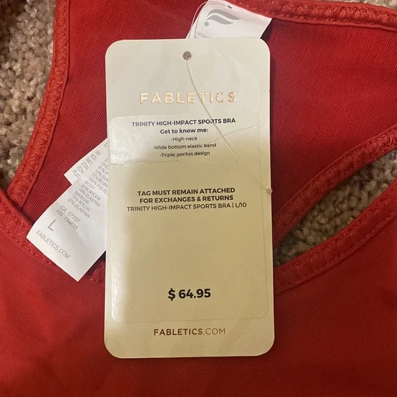 NWT Fabletics Trinity High Impact Sports Bra - Picture 2 of 5